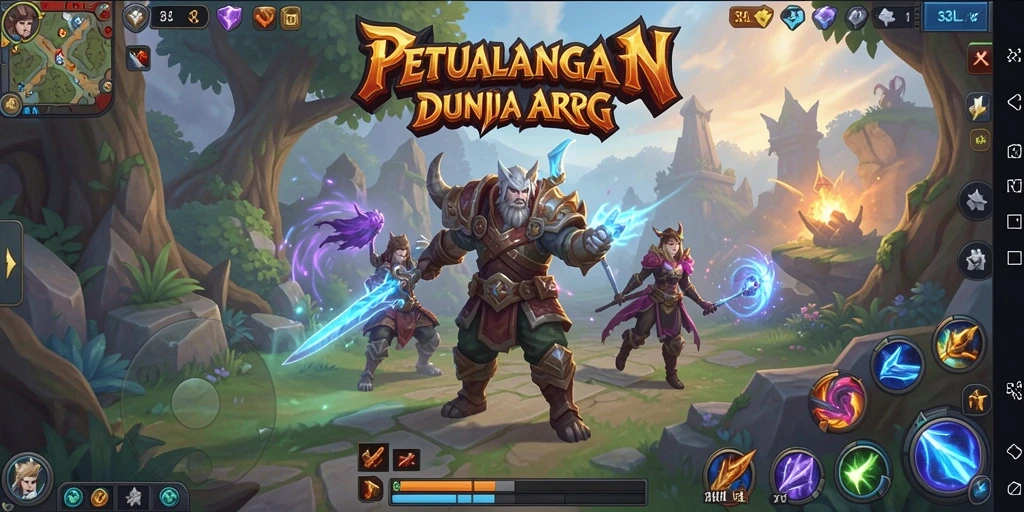 Gameplay seru dalam dunia fantasi ARPG yang mendebarkan.