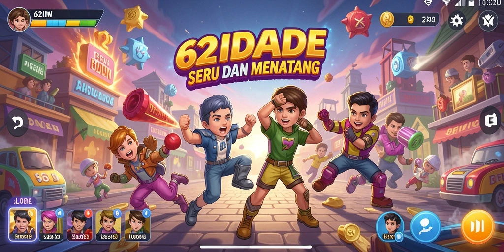 Screenshot gameplay 62IDN yang menunjukkan aksi seru dan menantang.