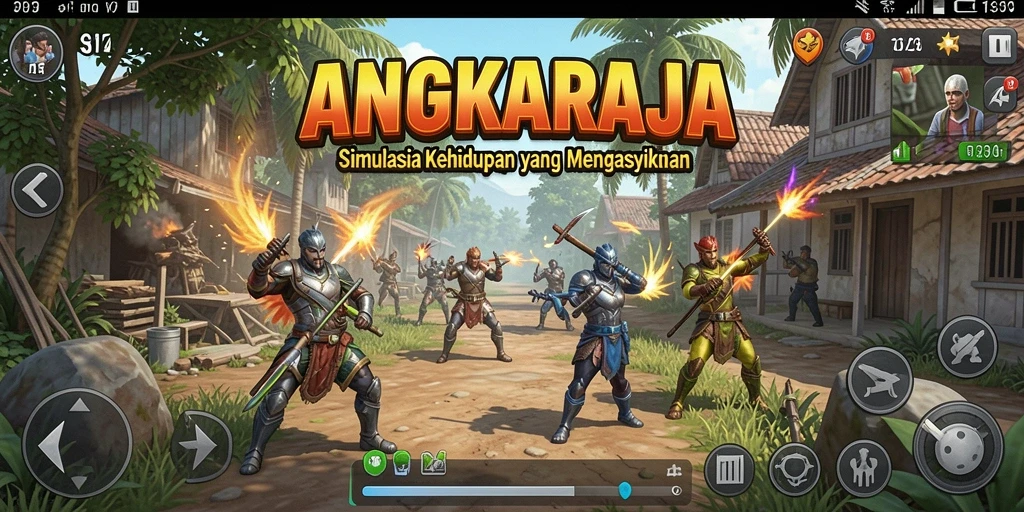 Tampilan gameplay <strong>ANGKARAJA</strong> yang menarik dan interaktif.