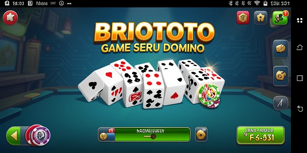 Gameplay menarik BRIOTOTO dengan grafis domino yang menawan.