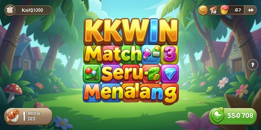 Screenshot KKWIN menampilkan gameplay Match-3 yang memikat.