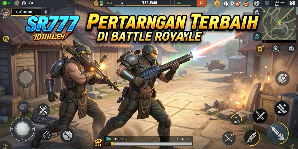 Gameplay seru dan menegangkan dalam SR777 Battle Royale.
