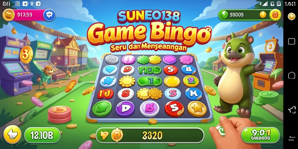 Tampilan gameplay SUNEO138 menunjukkan keseruan bermain Bingo yang menantang.