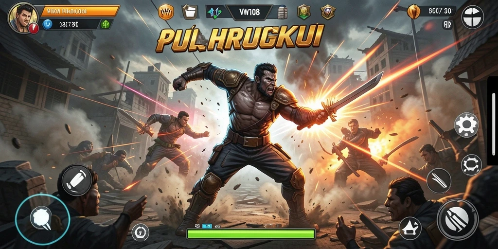 Gameplay mendebarkan dengan pertarungan karakter unik.